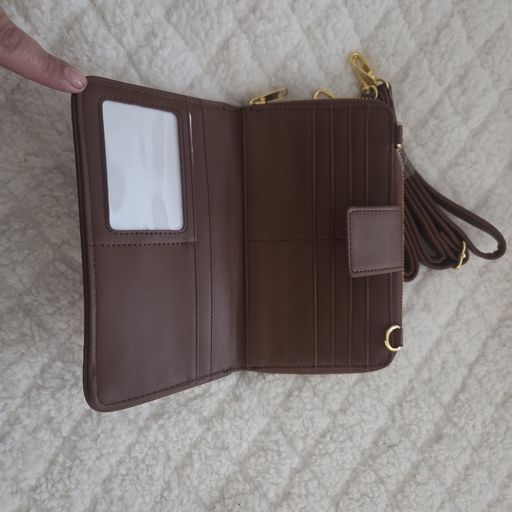 Mickey Mouse Comic Panel Zip-Around Crossbody Wal… - image 3